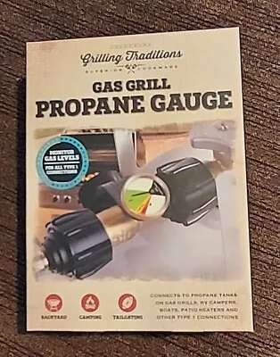 Gas Grill Propane Gauge Grilling Traditions Camping Heavy Duty Brass Fitting New • $4.50