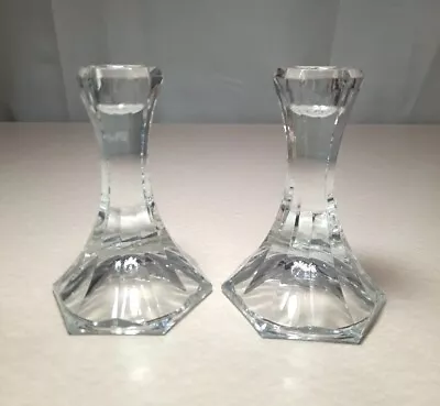 Vintage Crystal Candle Stick Holders Set Of 2 Towle 24 Percent Lead Crystal • $20