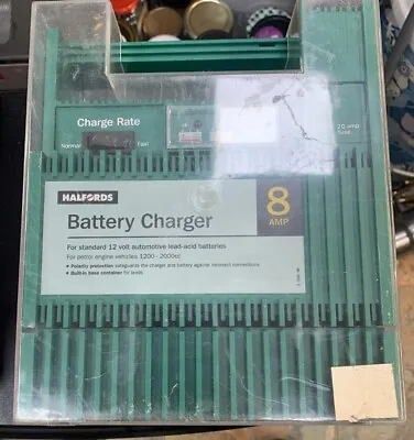 Halfords 8 AMP Battery Charger Very Good Condition • £25