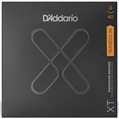D'Addario XT Coated Phosphor Bronze Mandolin Strings Medium 11-40 • $14.99