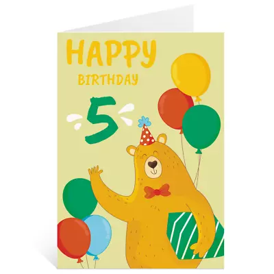 5th Birthday 4 Greetings Card Boys 5 Year Old Funny • £2.49