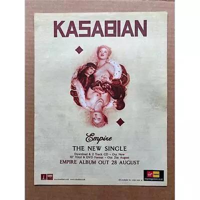 KASABIAN EMPIRE POSTER SIZED Original Music Press Advert From 2006 - These Vinta • £12