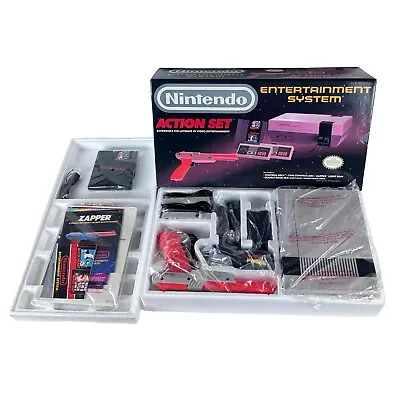 Nintendo NES Action Set CIB Complete In Box System Console • $1295