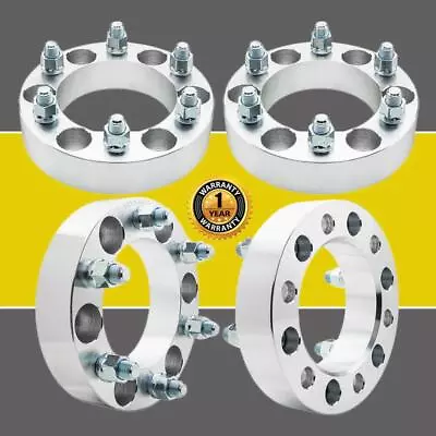 (4) 1.5  Wheel Spacers Adapters 6x5.5 Fits Chevy Silverado 1500 Suburban Trucks • $72.99