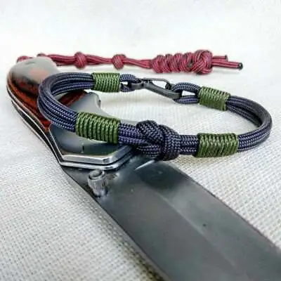 Paracord Carabiner Bracelet For Men And Women/Army And Military Style/Nice Gift • $17.99