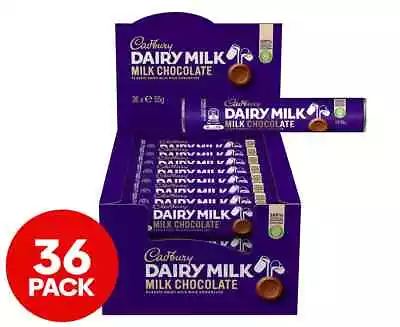 36 X Cadbury Dairy Milk Chocolate Rolls 55g • $67.46