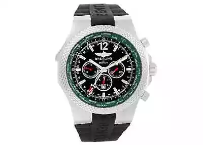 Breitling Bentley Gmt Chronograph Black Dial Green Limited Edition A4736254/b919 • $9962.03