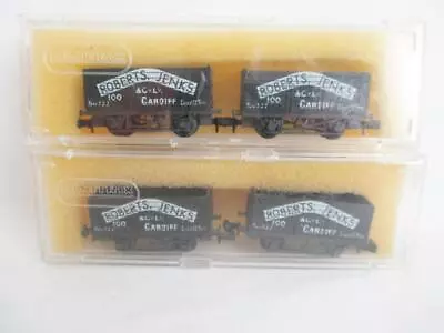 4 TRIX N GAUGE WAGONS ROBERTS JENKS & Co CASED (B) • $6.30