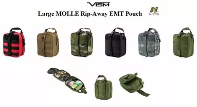 MOLLE Tactical Rip-Away Medical EMT EMS IFAK Survival Pouch 8x7x4 WOODLAND CAMO • $24.95