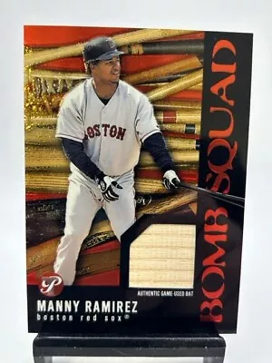 2003 Topps Pristine MANNY RAMIREZ Bomb Squad Game Used Bat Relic #PBS-MR Red Sox • $4.95