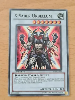 X-saber Urbellum | Yugioh | 5ds3-en040 #62 • $1.11