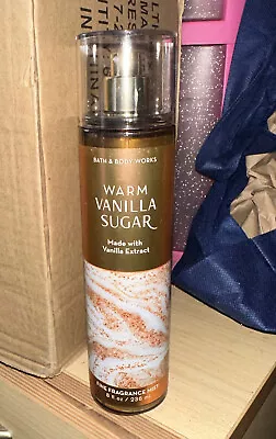 Bath & Body Works Warm Vanilla Sugar 8 Oz Fine Fragrance Mist New • $12.98