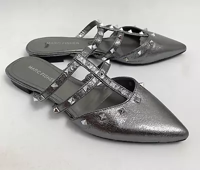 Marc Fisher  Studded Pointed Toe Mules Flats 5 M Flats Slip On Comfort Shoes • $24.99