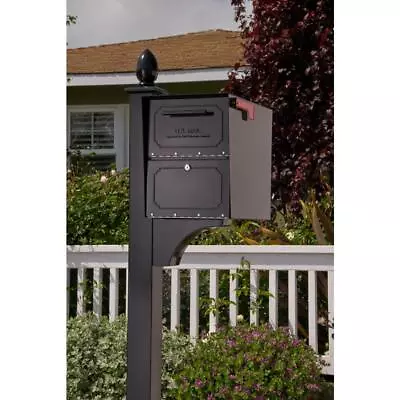 $155.60 • Buy Extra Large Steel Locking Mailbox, Post Mount, Sturdy Heavy Duty, High Security