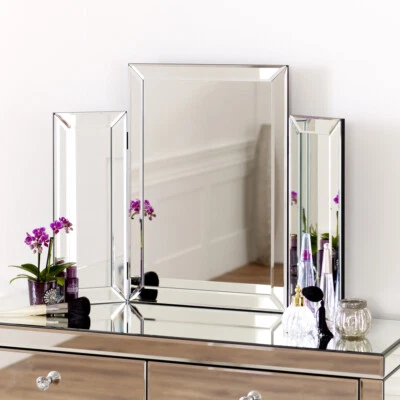 £49 • Buy Venetian Dressing Table Mirror - 3 Way Tri Folding Vanity Freestanding - VEN39