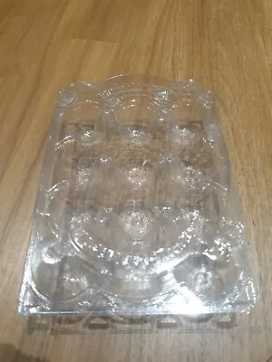 22 X For 12 Quail Egg Box Boxes Cartons Flat Top Clear  Empty Quail Egg Box • £4.70