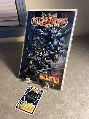 NM/Mint 1st Print Mutant Chronicles: Golgotha 1 + Card Acclaim 1996 Simon Bisley • $14