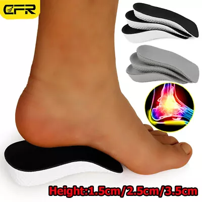 Height Increase Insoles Men Women Invisible Heel Lift Taller Shoe Inserts Pad US • $6.99