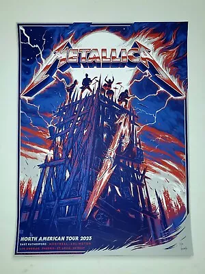 Metallica Poster East Rutherford 2023 AP SIGNED NUM X/50 OFFICIAL Print Giants  • $199.99