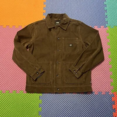 $82.55 • Buy Vans Jacket Men's Medium Brown New Drill Chore Corduroy Coat Button Up NWT $84