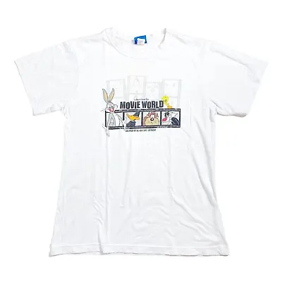 Looney Tunes Mens T-Shirt Warner Bros. Movie World - Medium • $13.51