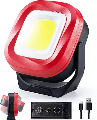 COB LED Work Light 42 Leds 1000 Lumens Rechargeable Work Lights Portable Magnet • $30.84