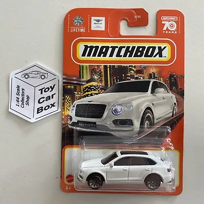 2023 MATCHBOX #4 - 2018 Bentley Bentayga (White - Long Card) B92 • $4.95