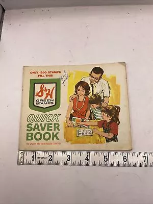 Vintage S&H GREEN STAMPS Quick Saver Book Sperry And Hutchinson Wegmans F4A • $5