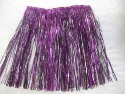 SKIRT Kids Purple Silver TINSEL RA RA GIRLS DANCE DANCING Can Be Adult • £4.49