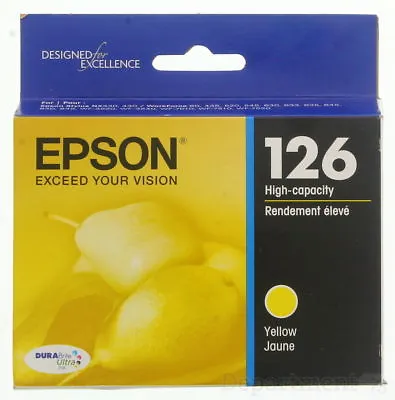 NEW Epson 126 High Capacity Yellow Ink Cartridge Genuine • $9.34