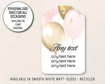 30 X Personalised Gift Tags Thank You Wedding Baby Shower Favours Labels 109 • £7.20