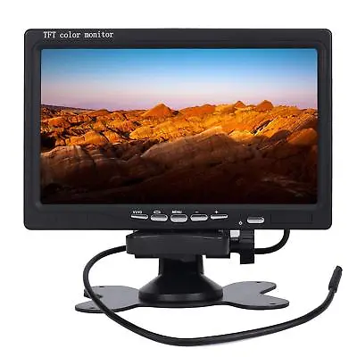 7 Inch TFT LCD AV Monitor HD Screen IR Remote Control Car Display Two Way Input • $36