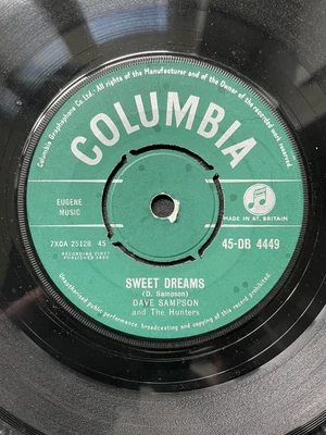 £4.99 • Buy Dave Sampson Sweet Dreams UK 7” 45