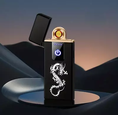 Dragon Electric Windproof Lighter Rechargeable USB Lighter Great Gift • $15.99