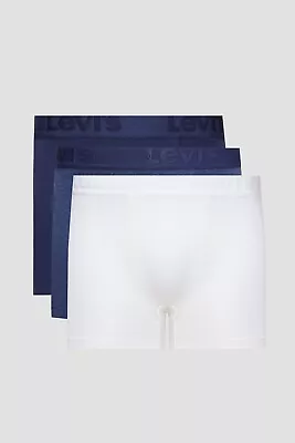 £19.89 • Buy Levis 3pack Boxer Brief 905045001 009 Blue Combo 3x Pack Lewi's