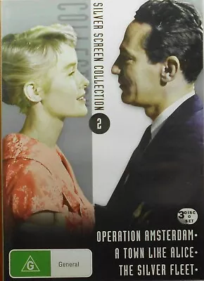 OPERATION AMSTERDAM / A TOWN LIKE ALICE / THE SILVER FLEET   Region 4 DVD  (101) • $5.03