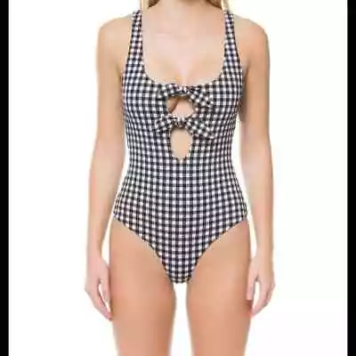 MARA HOFFMAN Maven Olympia Plaid One Piece Swim Suit Medium • $74.99