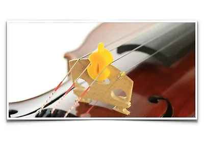 NEW Original Tourte Single Hole Yellow Rubber Violin Viola Mute 3/4 - 4/4 Size • $8.32