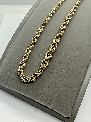 SALE PRICE 9ct Yellow Gold Graduated Width Rope Chain 18  / 45cm (0654) • £169