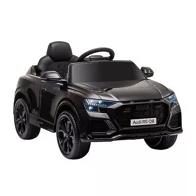 HOMCOM Audi RS Q8 6V Kids Electric Ride On Car Toy W/ Remote Control Black • £139.99