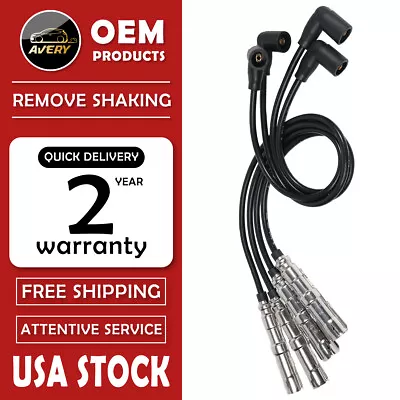 High Performance Spark Plug Wire For 2000-2006 VW Jetta Golf Beetle 2.0L L4  • $25.50