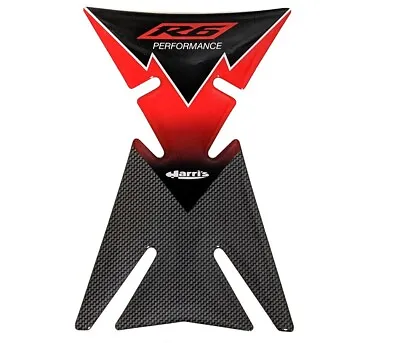 Ariete Motorcycle Tank Protector Pad - Red Carbon-look Tankpad R6 • $9.95