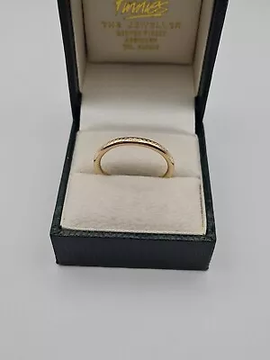 14ct Yellow Gold Hollow Ring QVC • £80