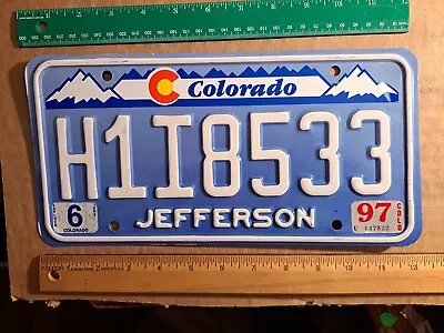 License Plate Colorado Denim Red C Jefferson County H1I 8533 • $17.99