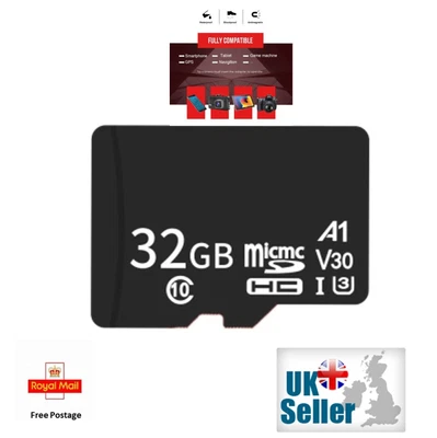 £3.99 • Buy Micro SD Card 32GB 64GB 128GB 256GB Class 10 SDHC SDXC Phone Memory & Adapter