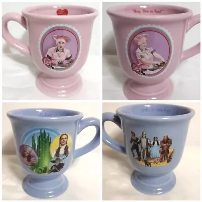 I Love Lucy Ceramic Coffee Mug Wizard Of Oz Chocolate Factory Pedestal Pink Blue • $50