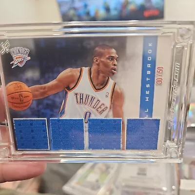 2022 Russell Westbrook Game Worn Quad Patch/50 • $39.99