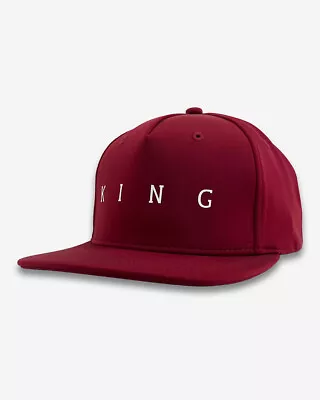 KING Streetwear Snapback Cap - Staple Cap Oxblood - New • £15
