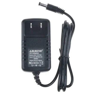 $6.95 • Buy 100-240V 15V 1.5A AC Adapter For 500mA-1000mA 1A Power Supply 5.5mm*2.1-2.5mm