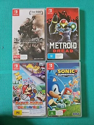 Nier Automata Metroid Dread Paper Mario 3 Nintendo Switch Games • $120